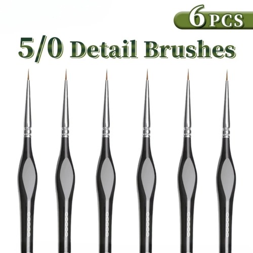 6pcs fine tip paint - fine, brush